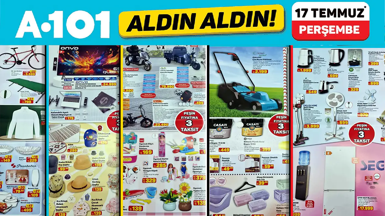 A101 17 Temmuz 2025 Aktüel Ürünler Kataloğu