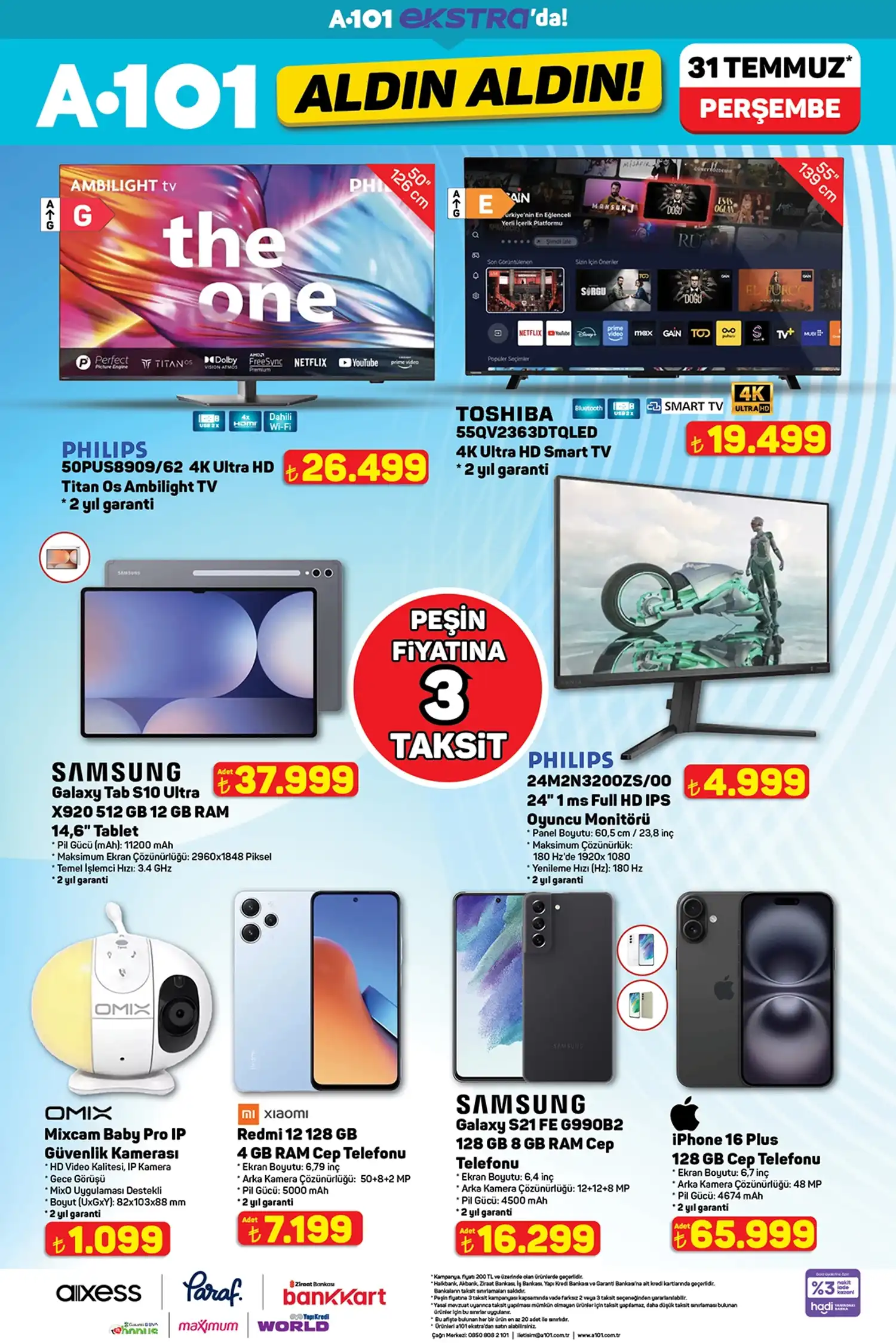 A101 31 Temmuz 2025 Online Fırsat Sayfa 5