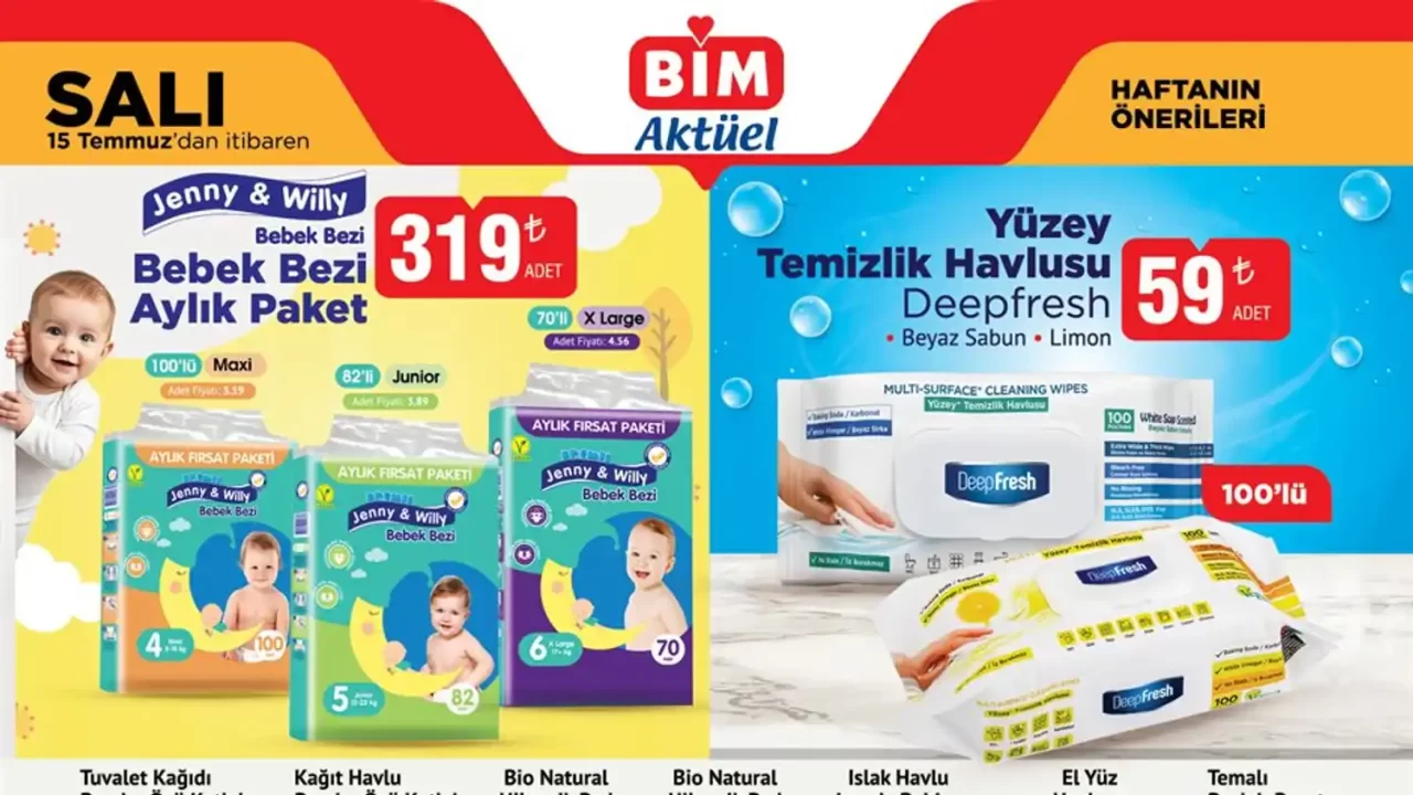 BİM 15 Temmuz 2025 Aktüel Ürünler Kataloğu