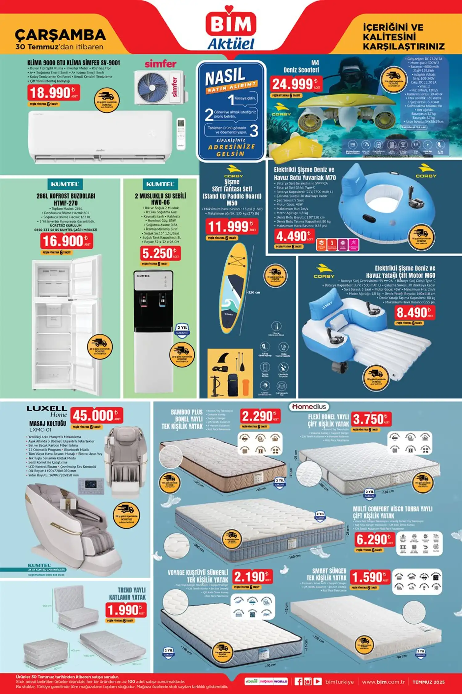 BİM 30 Temmuz 2025 Aktüel Ürünler Kataloğu