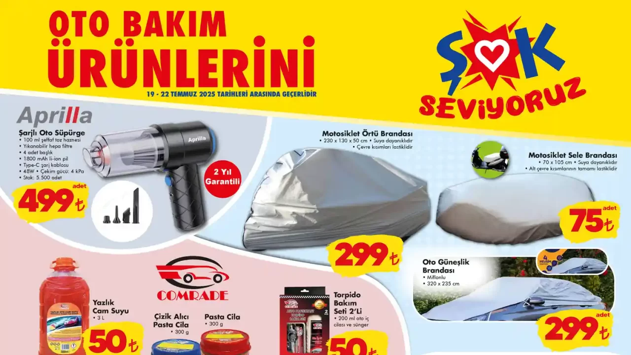 ŞOK 19 Temmuz 2025 Aktüel Ürünler Kataloğu