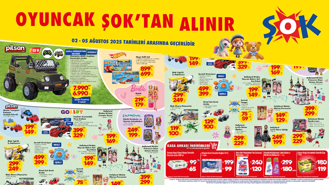 ŞOK 2 Ağustos 2025 Aktüel Ürünler Kataloğu