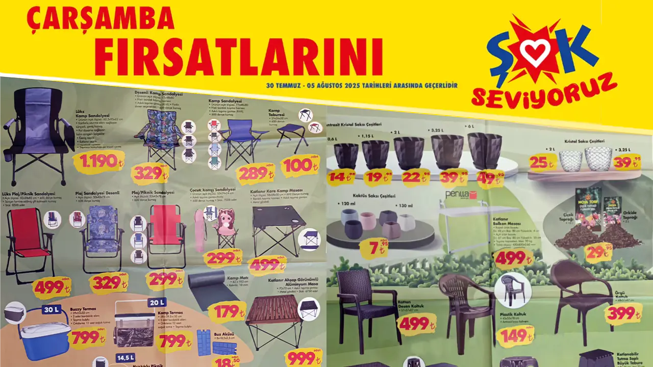 ŞOK 30 Temmuz 2025 Aktüel Ürünler Kataloğu