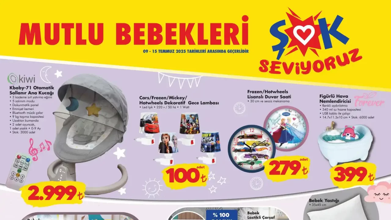 ŞOK 9 Temmuz 2025 Aktüel Ürünler Kataloğu