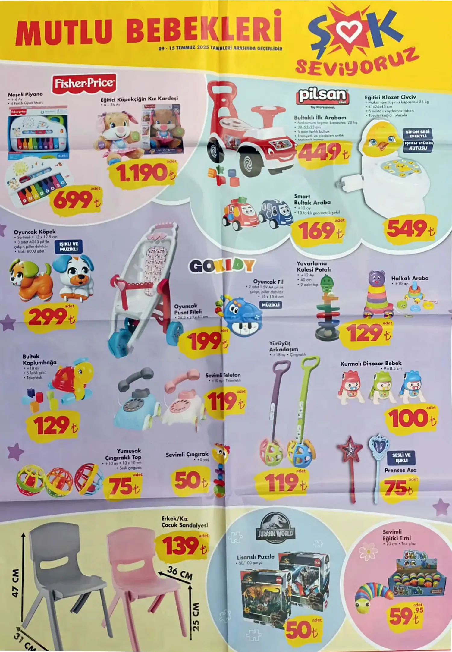 ŞOK 9 Temmuz 2025 Bebek ürünleri Aktüel Kataloğu