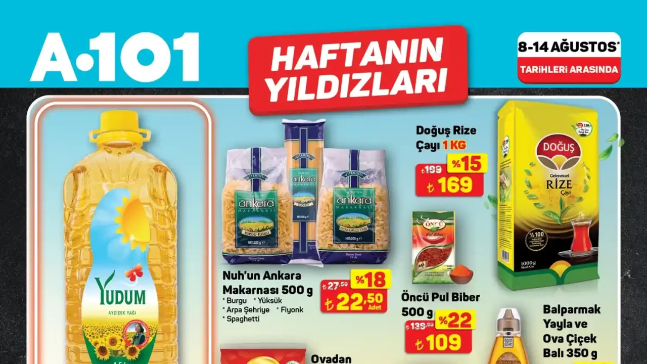 A101 8 Ağustos 2025 Aktüel Ürünler Kataloğu