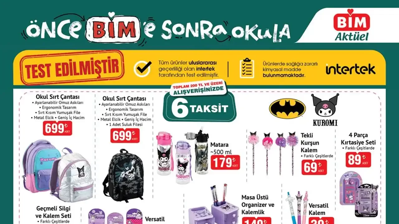 BİM 22 Ağustos 2025 Aktüel Ürünler Kataloğu