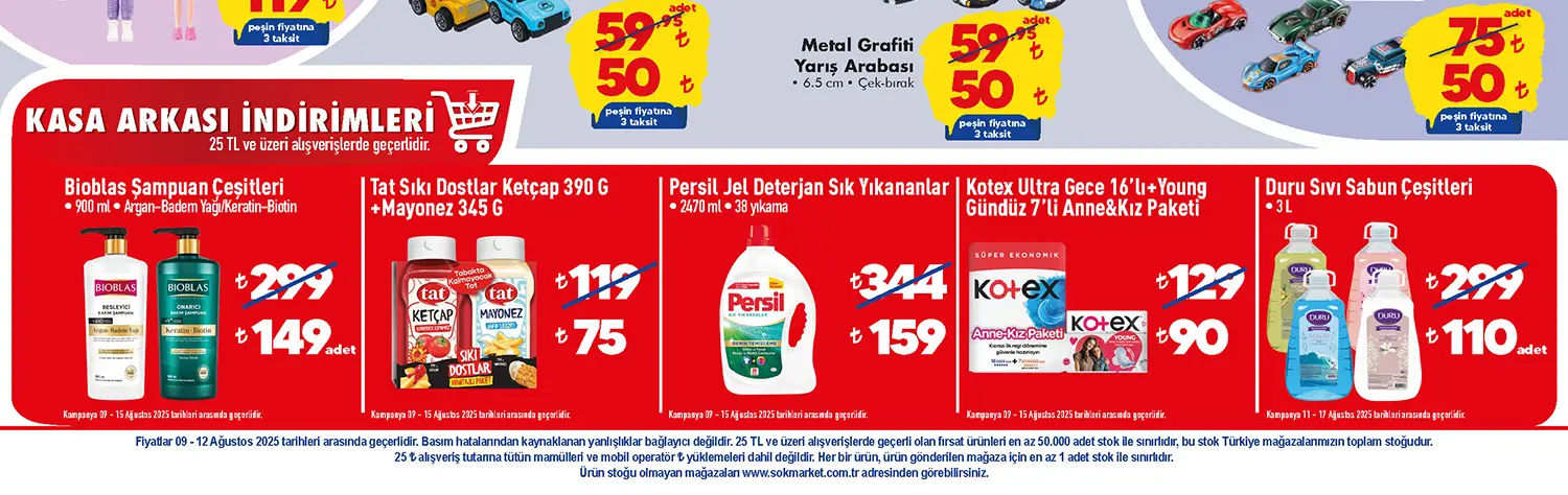 ŞOK 9 Ağustos 2025 Aktüel Ürünler Kataloğu Bölüm 3