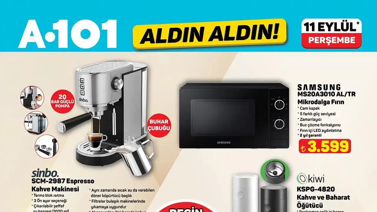 A101 11 Eylül 2025 Aktüel Ürünler Kataloğu