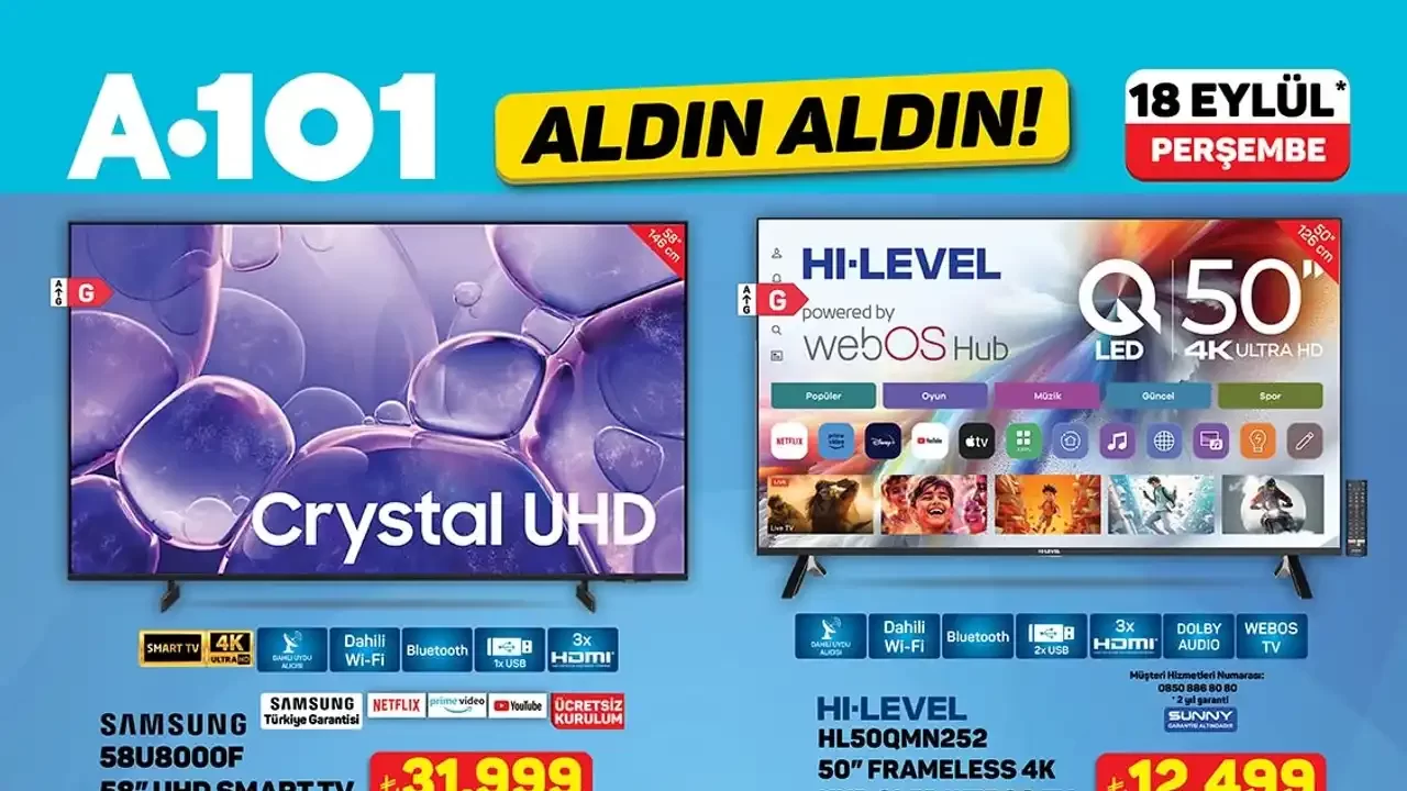 A101 18 Eylül 2025 Aktüel Ürünler Kataloğu