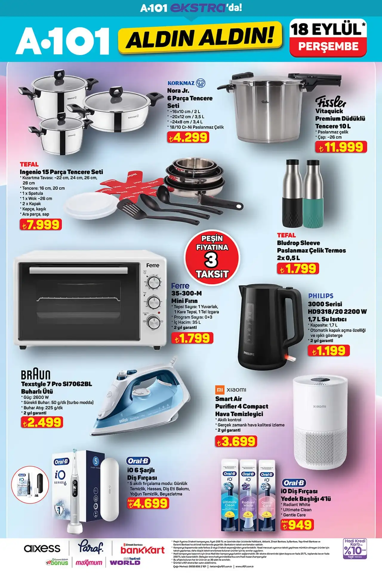 A101 18 Eylül 2025 Ekstra Katalog Sayfa 4