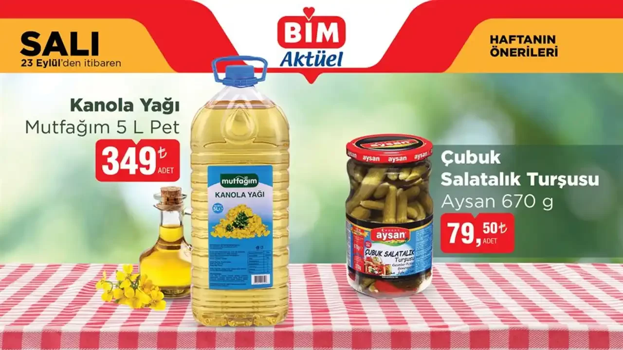 BİM 23 Eylül 2025 Aktüel Ürünler Kataloğu