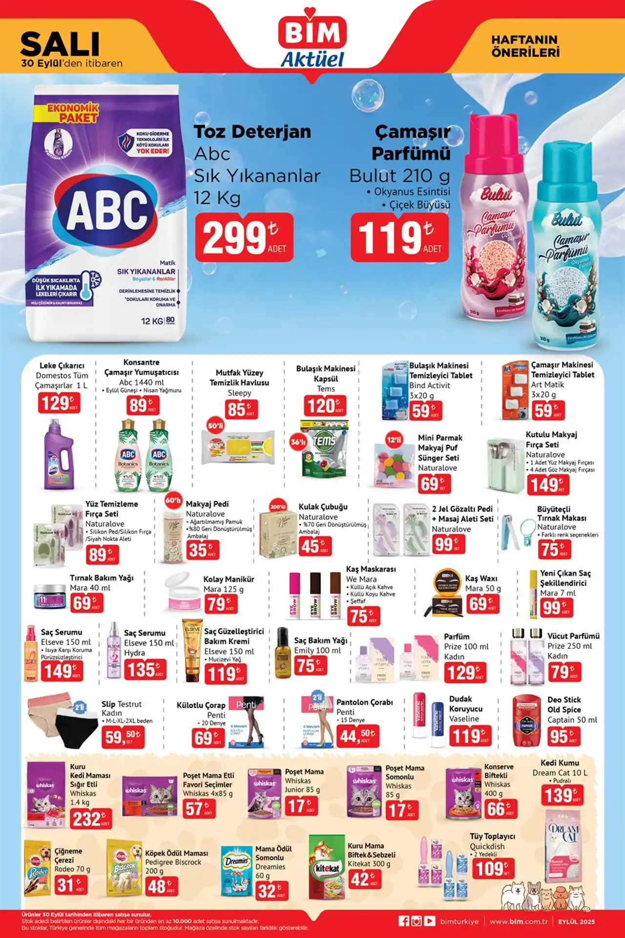 BİM 30 Eylül 2025 Aktüel Ürünler Kataloğu