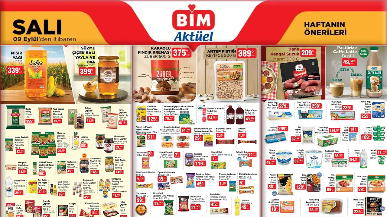BİM 9 Eylül 2025 Aktüel Ürünler Kataloğu
