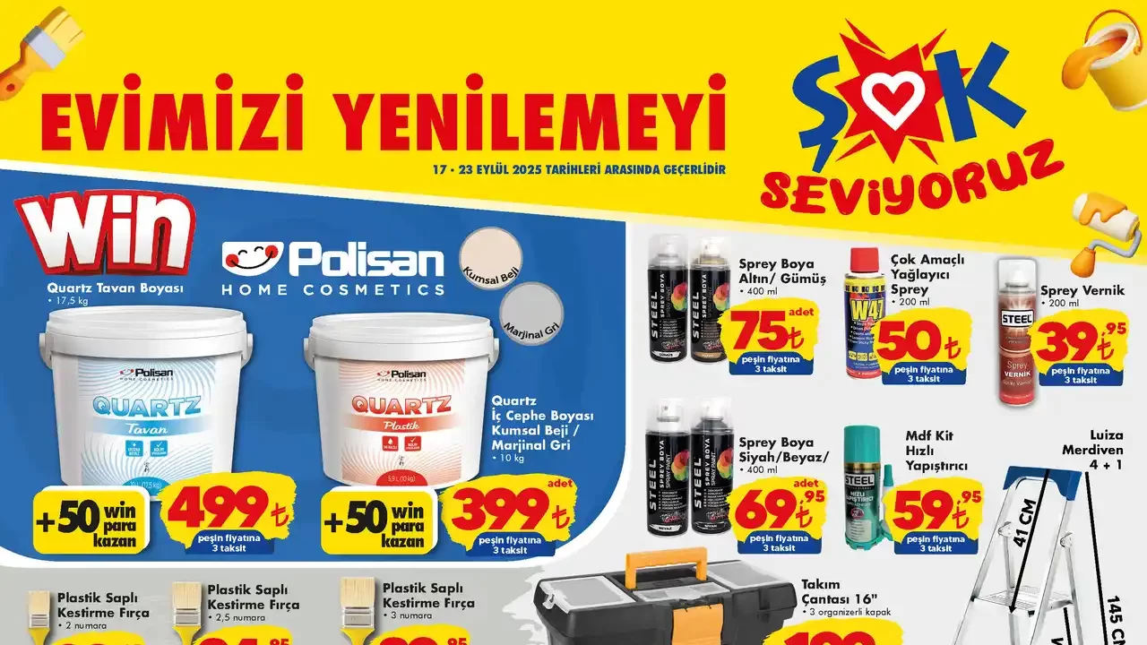 ŞOK 17 Eylül 2025 Aktüel Ürünler Kataloğu