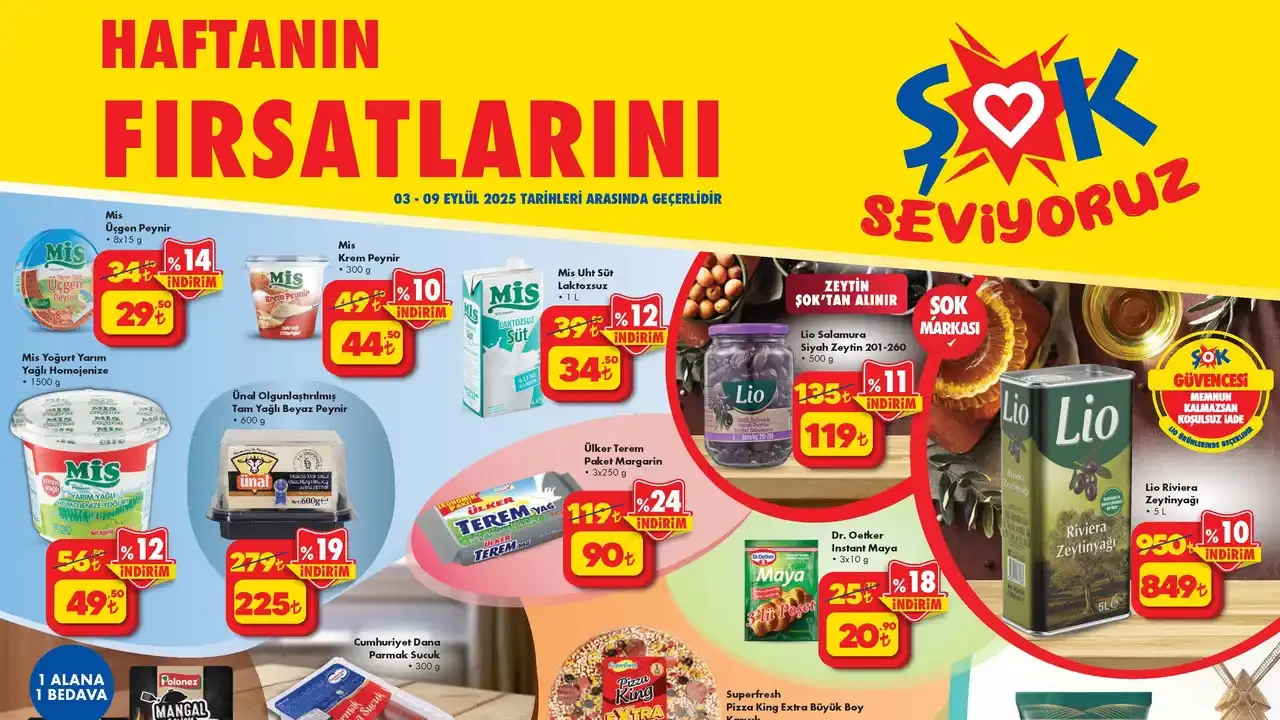 ŞOK 3 Eylül 2025 Aktüel Ürünler Kataloğu