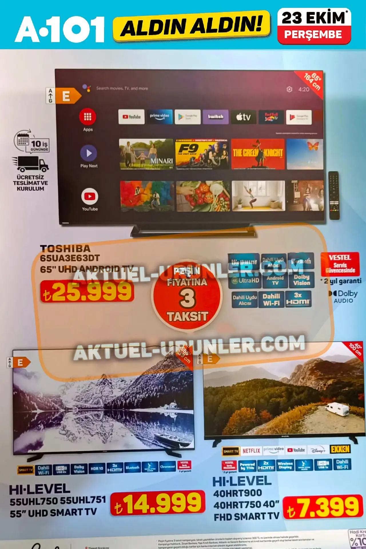 A101 23 Ekim 2025 Aktüel Ürünler Kataloğu