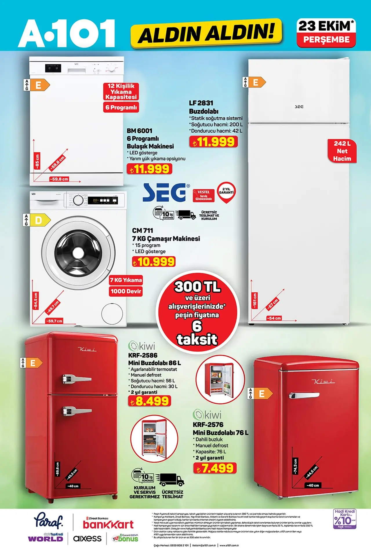 A101 23 Ekim 2025 Beyaz Eşya ve Elektrikli Ürünler Kataloğu - Sayfa 2