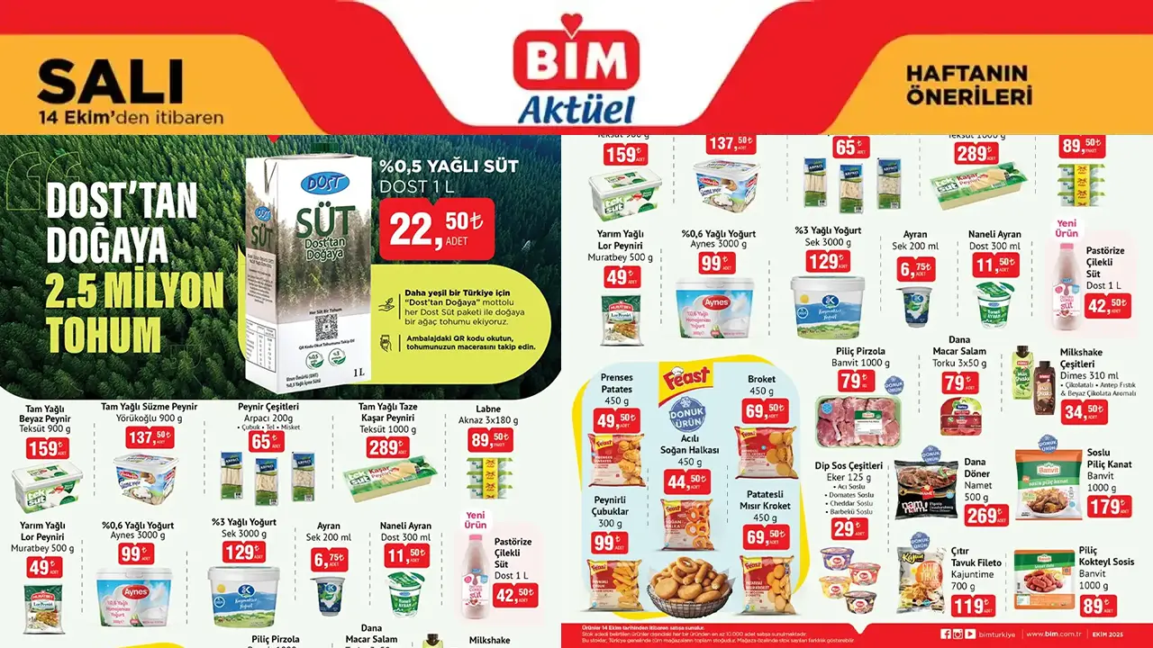 BİM 14 Ekim 2025 Aktüel Ürünler Kataloğu