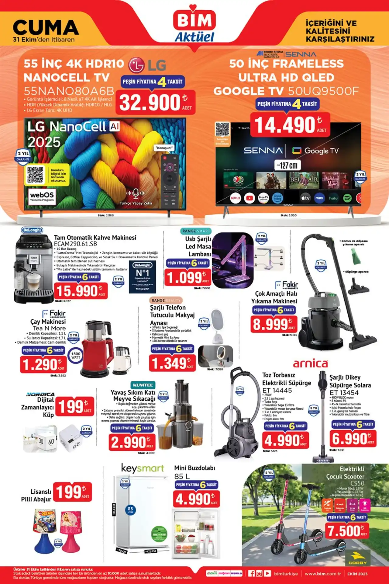 Bim 31 Ekim 2025 Aktüel Ürünler Kataloğu