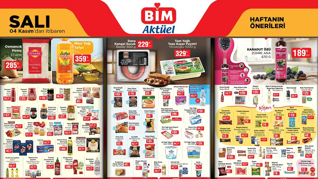 BİM 4 Kasım 2025 Aktüel Ürünler Kataloğu