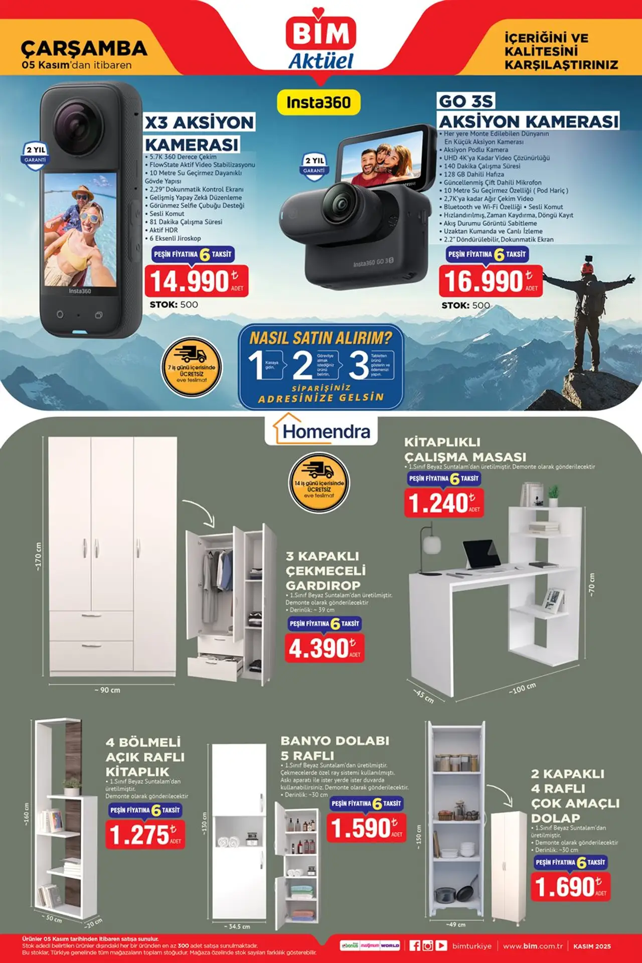 BİM 5 Kasım 2025 Çarşamba Kataloğu