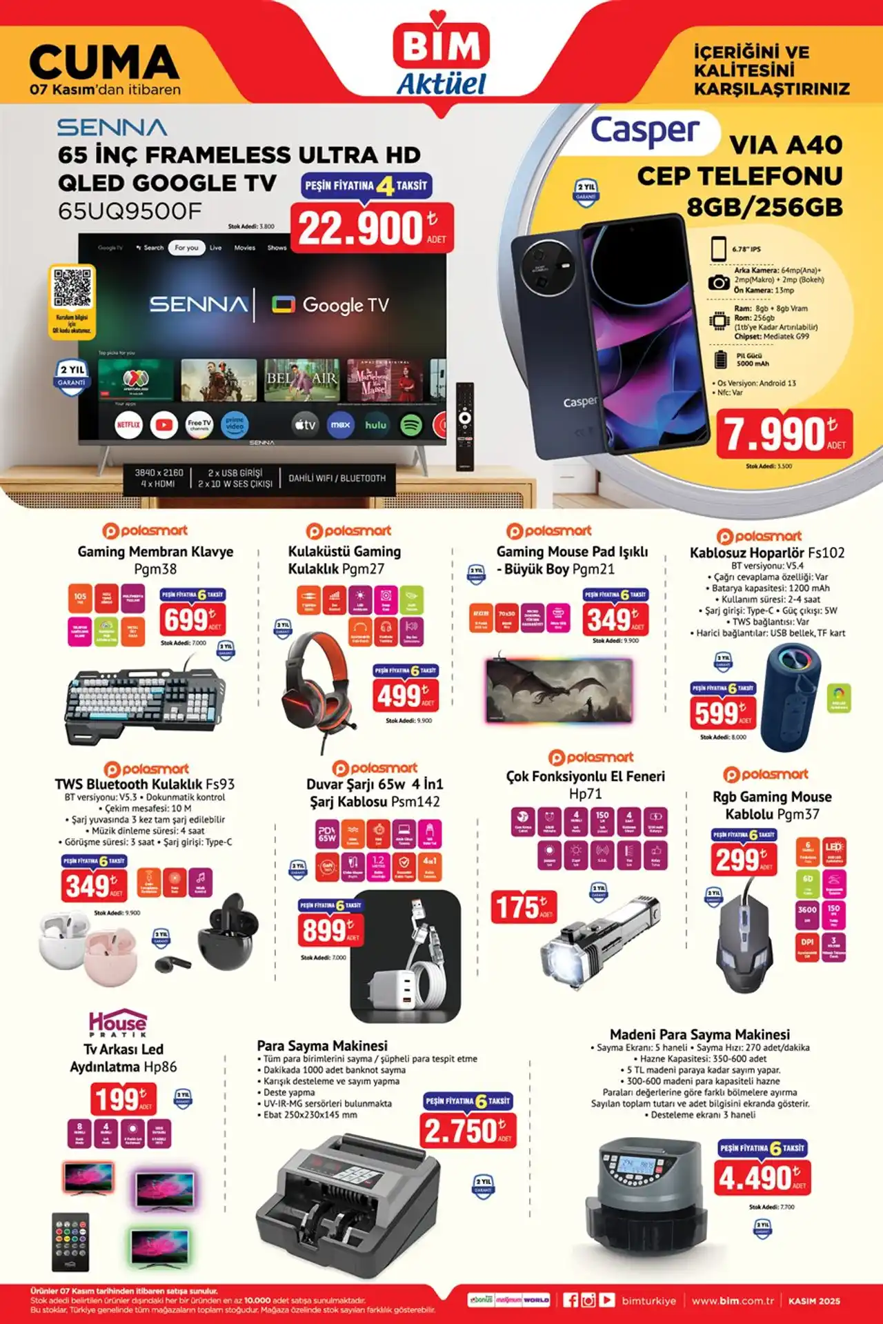 Bim 7 Kasım 2025 Fırsat Kataloğu Aktüel Sayfası İkinci Sayfa