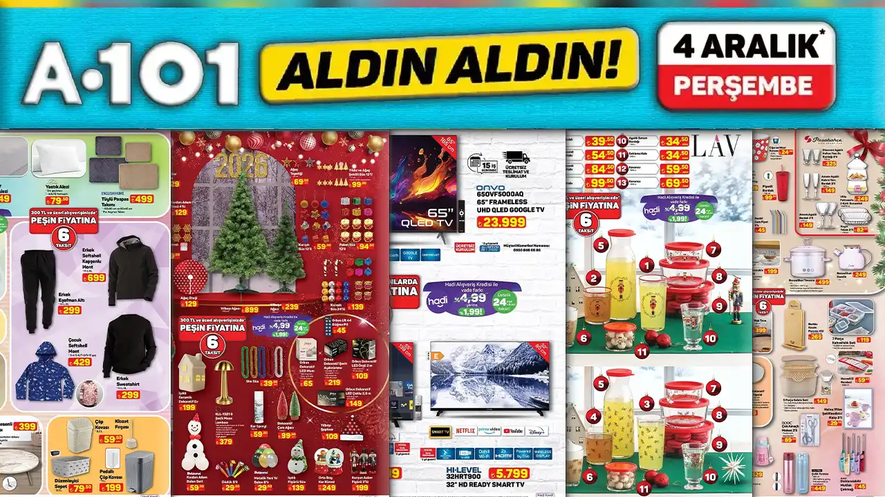 A101 4 Aralık 2025 Aktüel Ürünler Kataloğu
