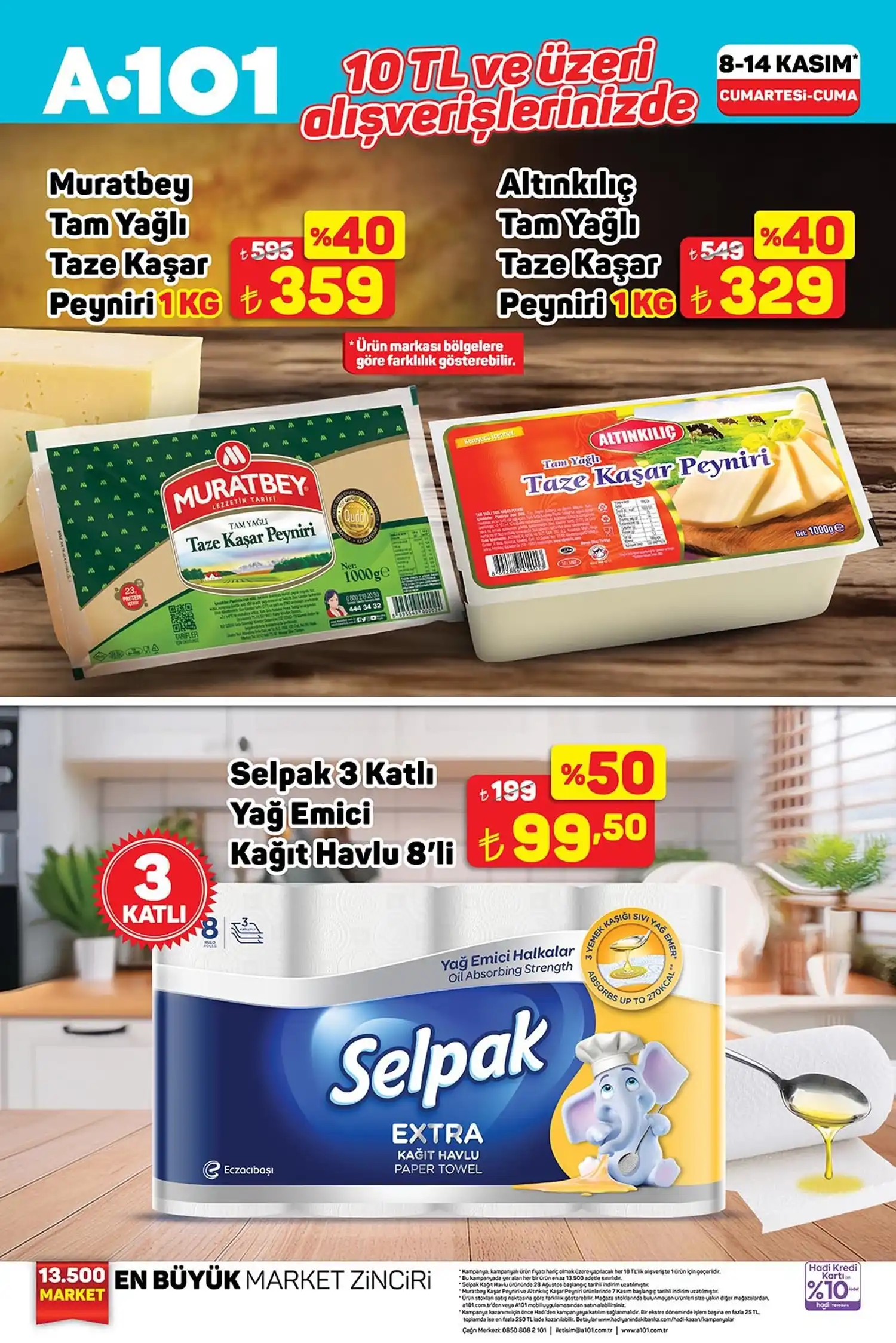 A101 8 Kasım 2025 Dikkat Çeken Efsane İndirim Kataloğu Görseli