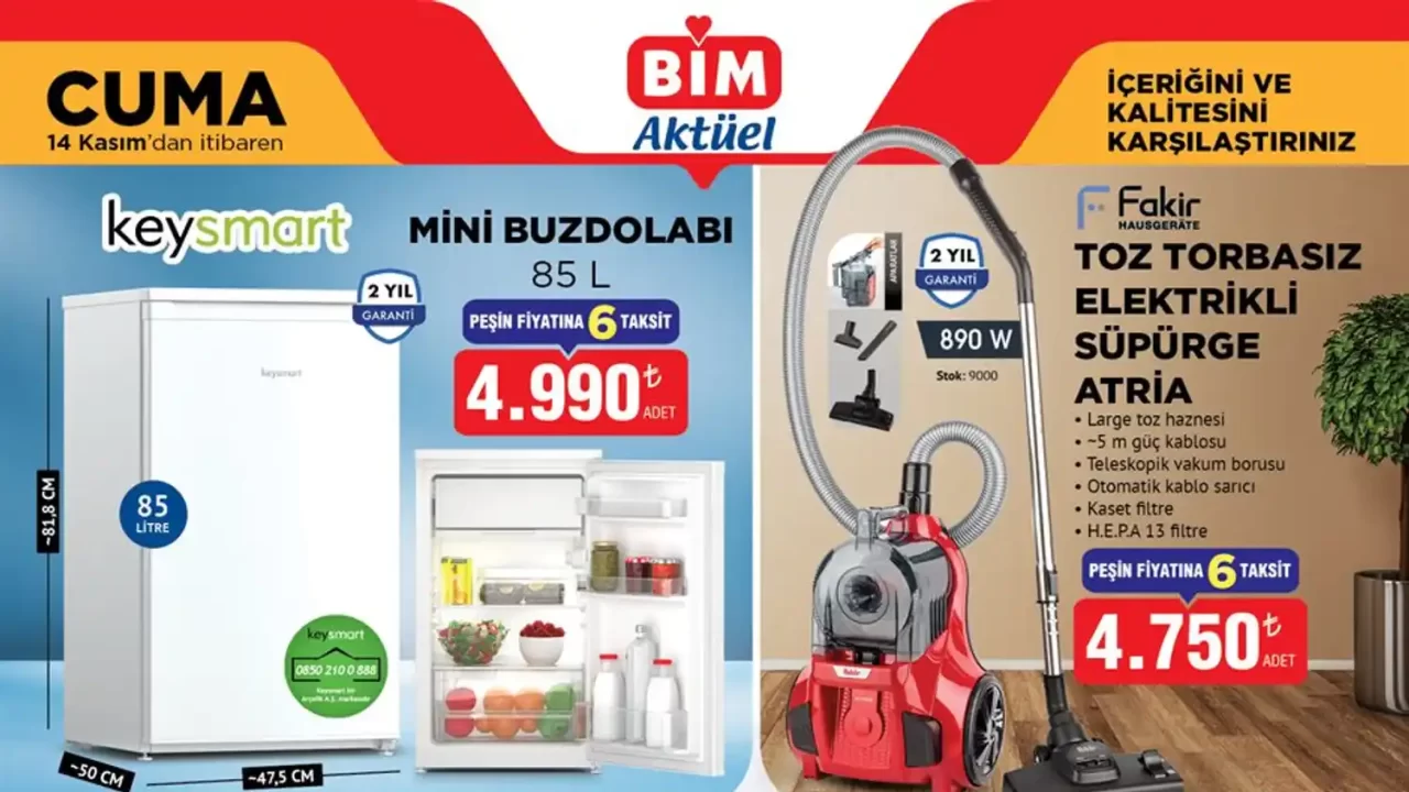 BİM 14 Kasım 2025 Aktüel Ürünler Kataloğu