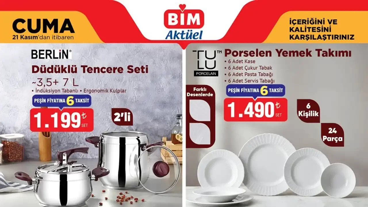 BİM 21 Kasım 2025 Aktüel Ürünler Kataloğu