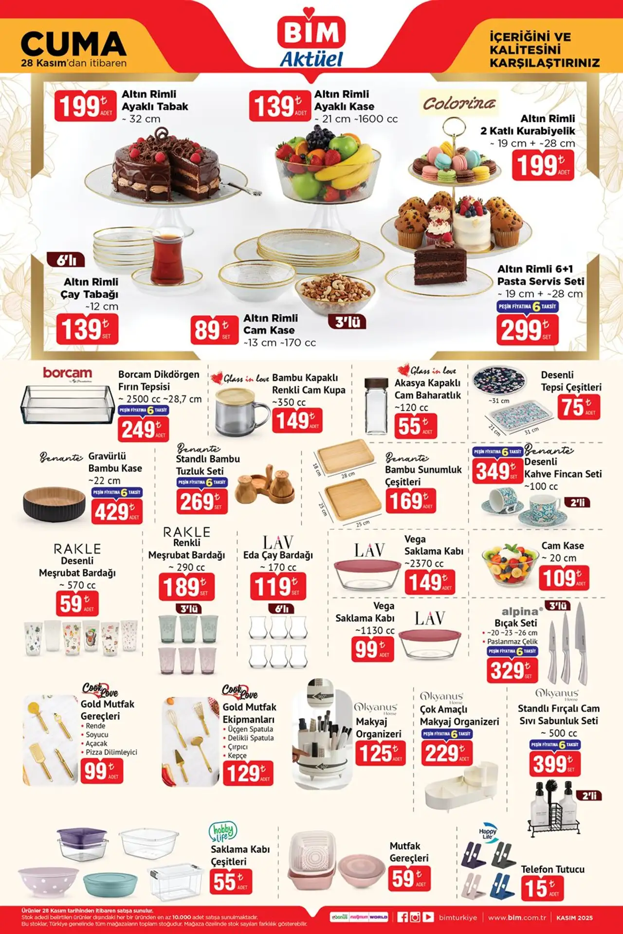 BİM 28 Kasım 2025 Aktüel Ürünler Kataloğu Sayfa 3
