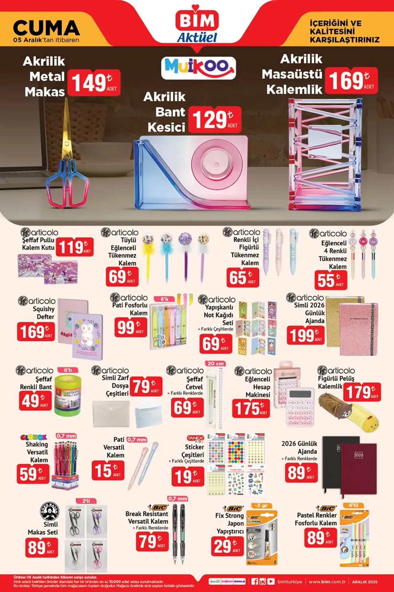 BİM 5 Aralık 2025 Aktüel Ürünler Kataloğu Sayfa 5