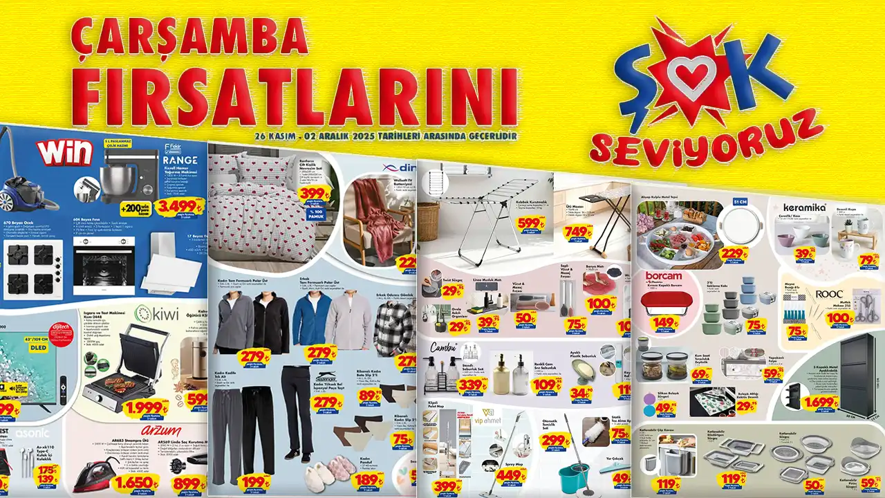 ŞOK 26 Kasım 2025 Aktüel Ürünler Kataloğu