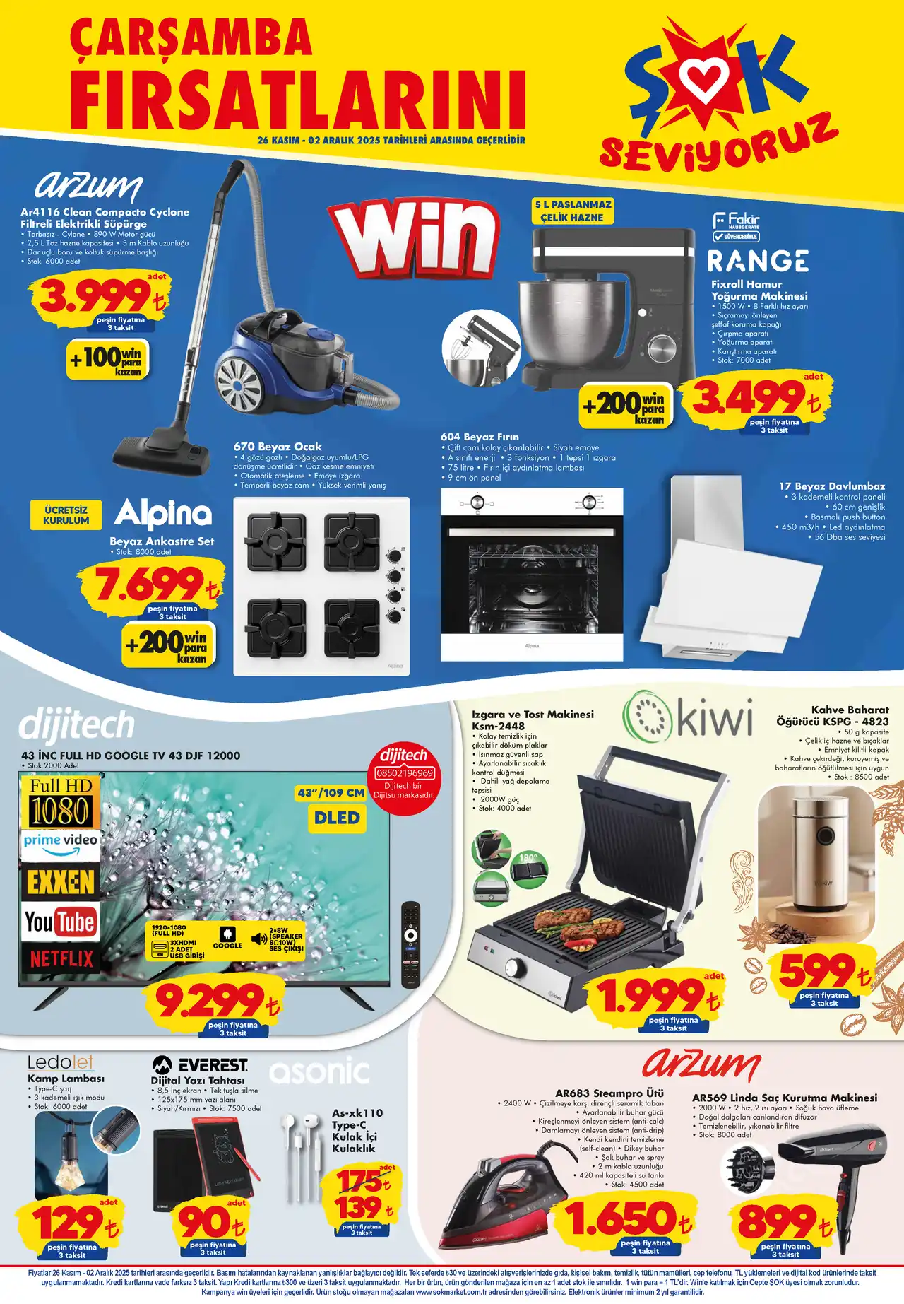 ŞOK 26 KASIM 2025 AKTÜEL ÜRÜN KATALOĞU SAYFA 2