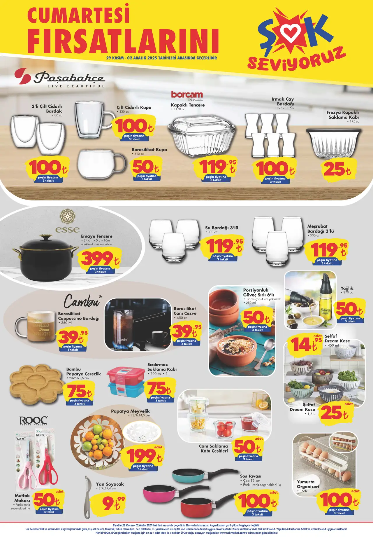 ŞOK 29 Kasım 2025 Aktüel Hafta Sonu Kataloğu Sayfa 2