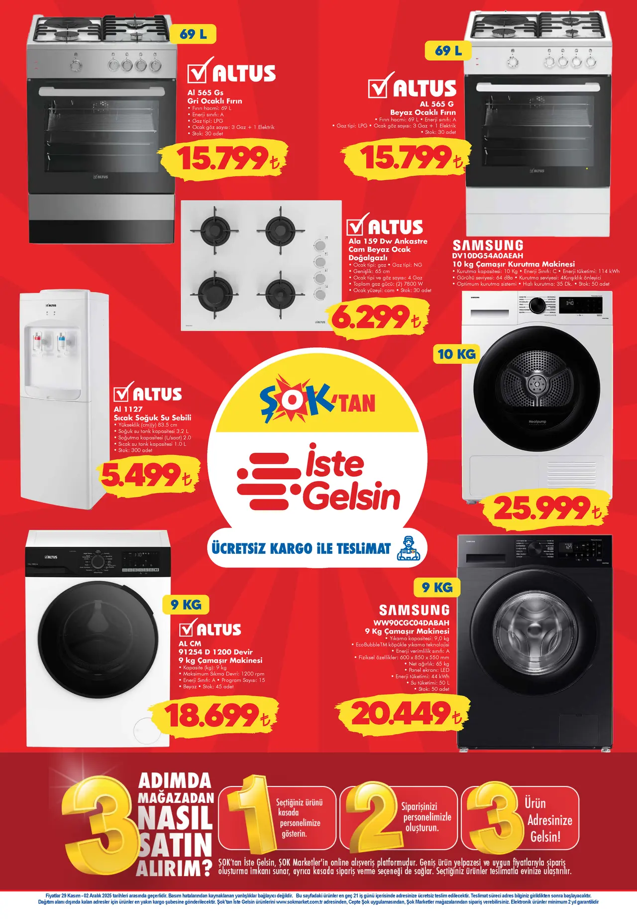 ŞOK 29 Kasım 2025 Aktüel Hafta Sonu Kataloğu Sayfa 3