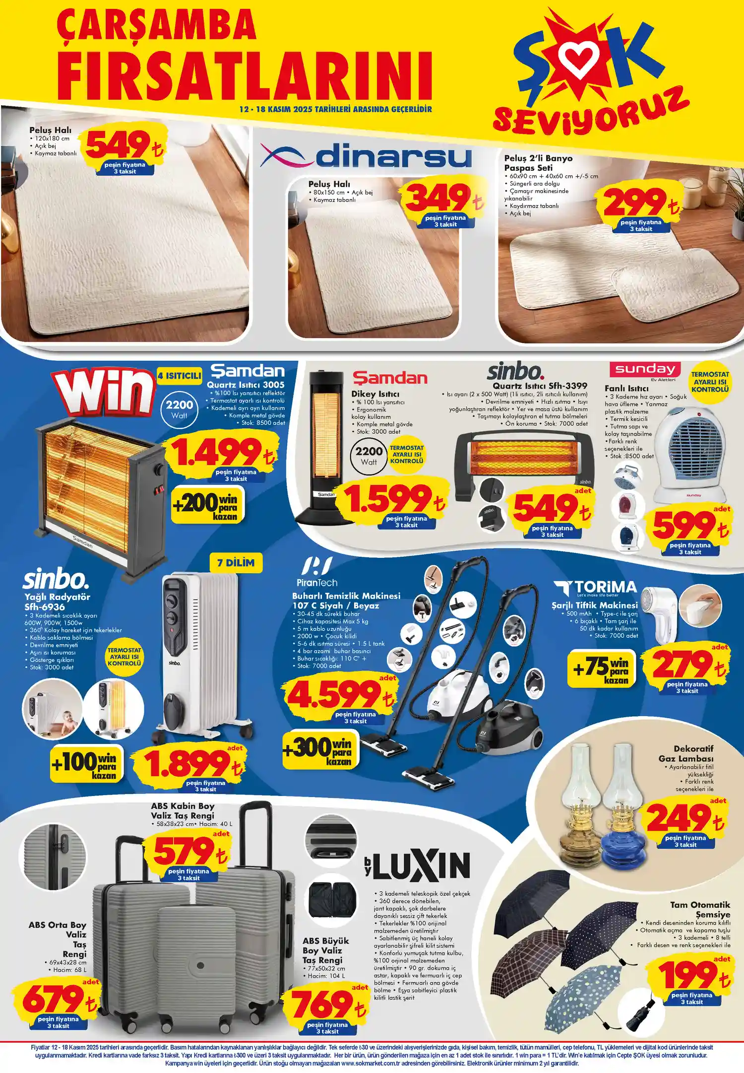 ŞOK 15 Ocak 2025 Ev Ürünleri Detaylı Katalog