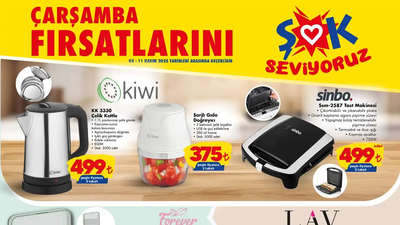 ŞOK 5 Kasım 2025 Aktüel Ürünler Kataloğu