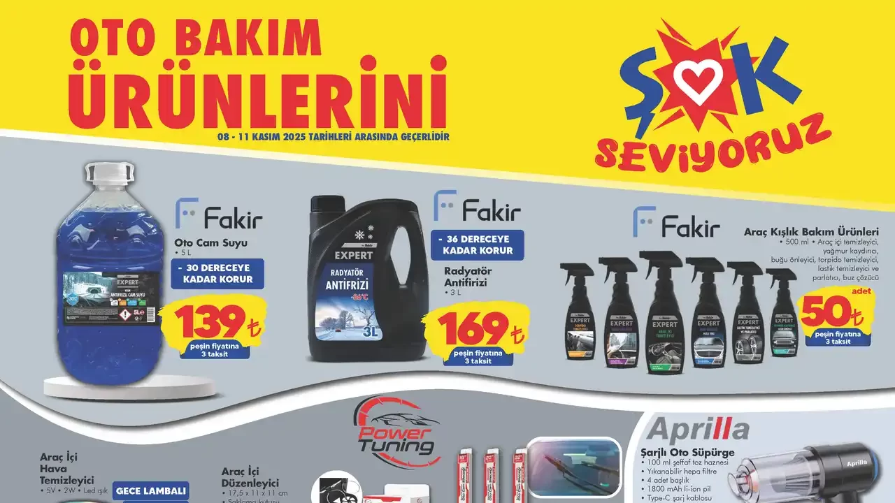 ŞOK 8 Kasım 2025 Aktüel Ürünler Kataloğu