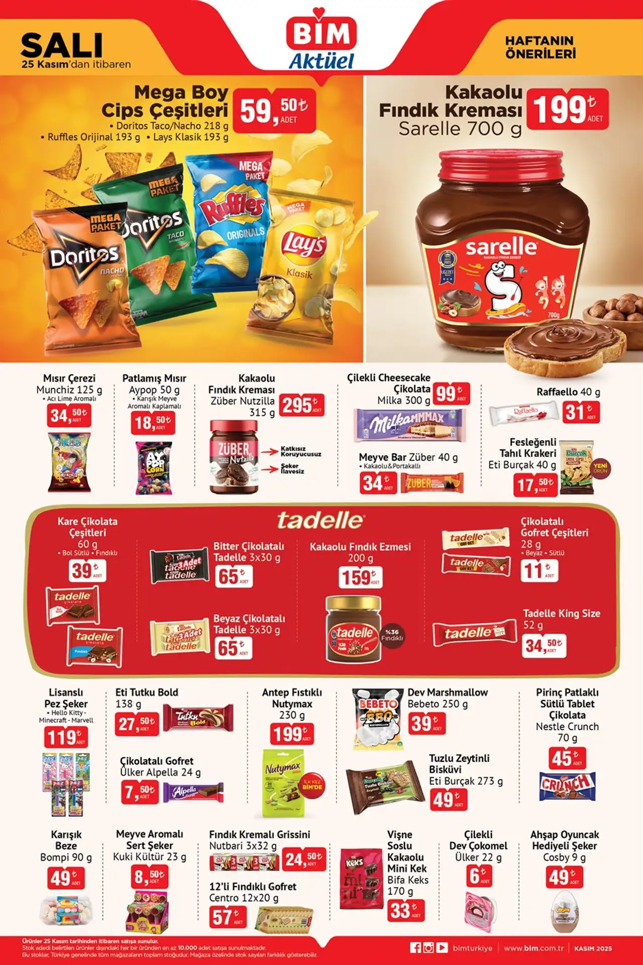 Bim 25 Kasım 2025 Aktüel Kataloğu ikinci Önemli Sayfa