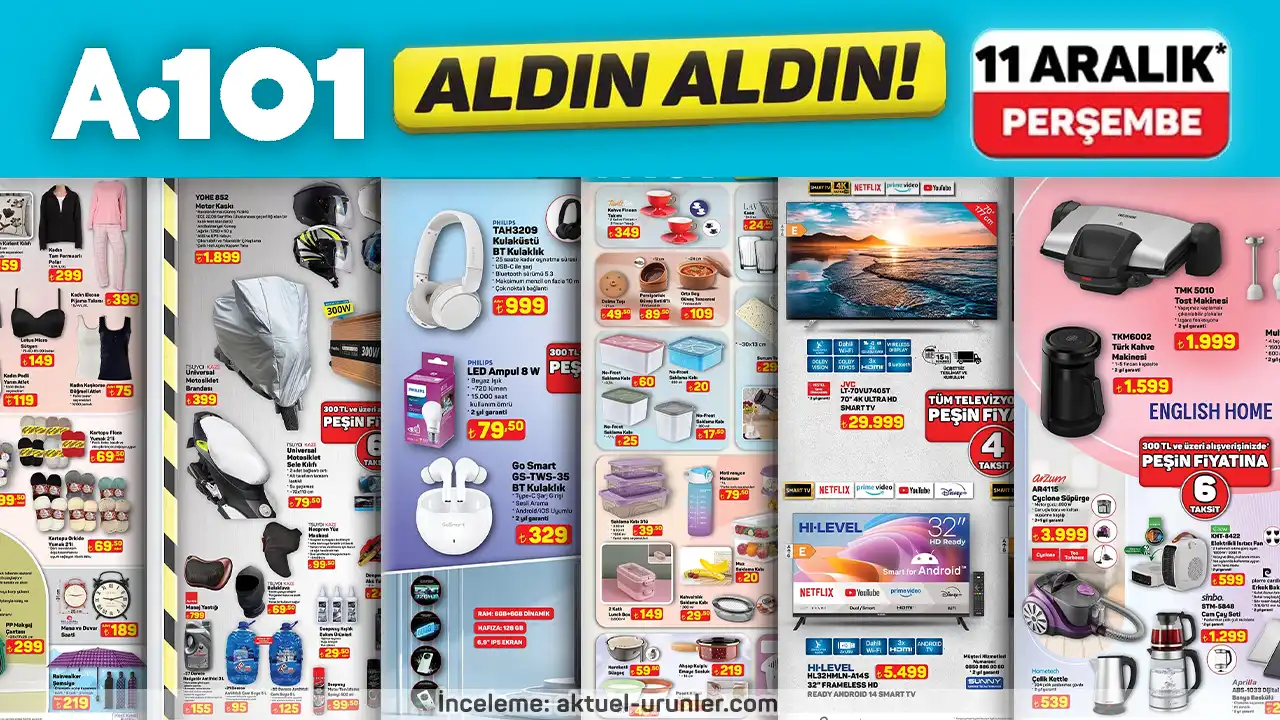 A101 11 Aralık 2025 Aktüel Ürünler Kataloğu