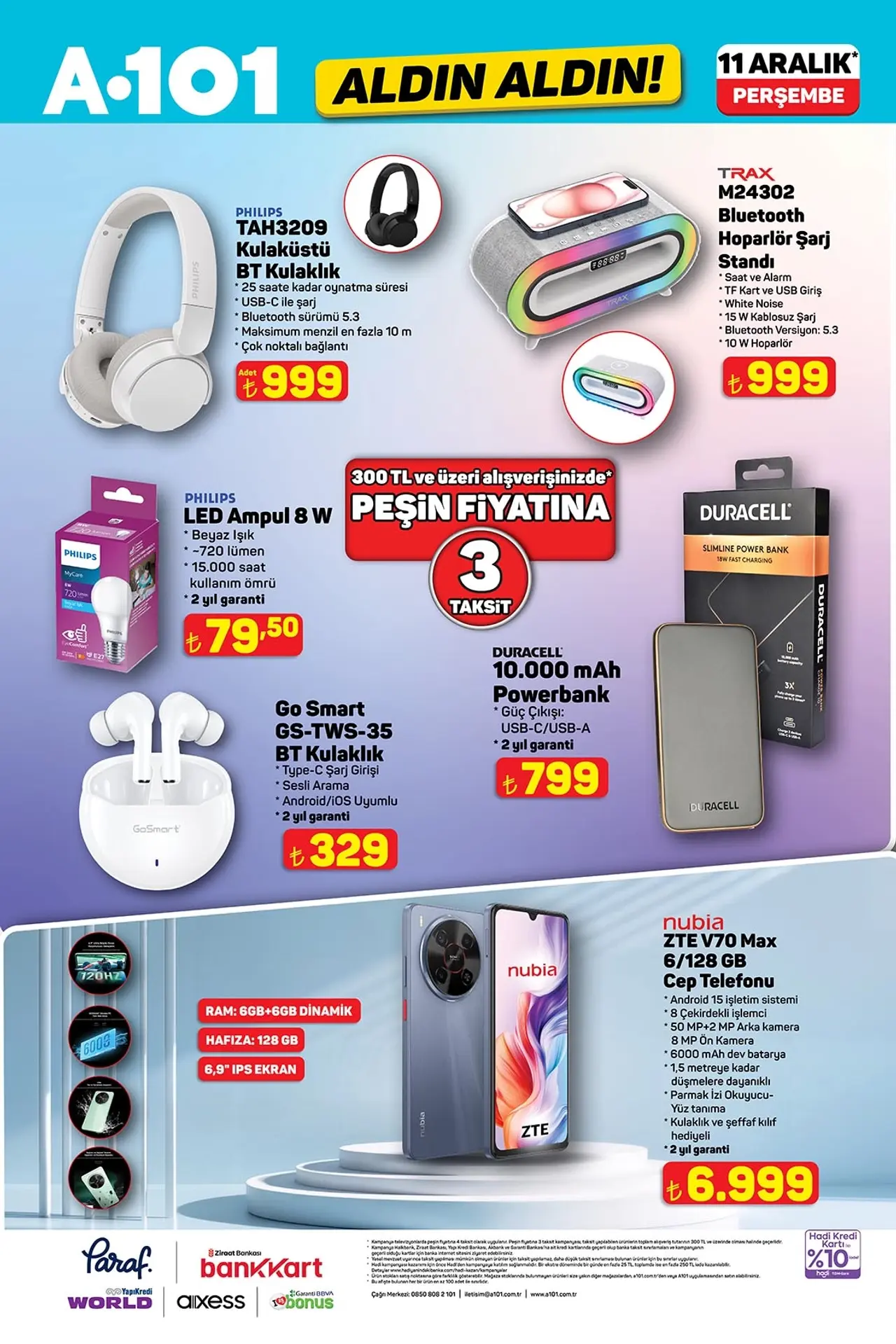 A101 11 Aralık 2025 Aktüel Kataloğu Sayfası 1