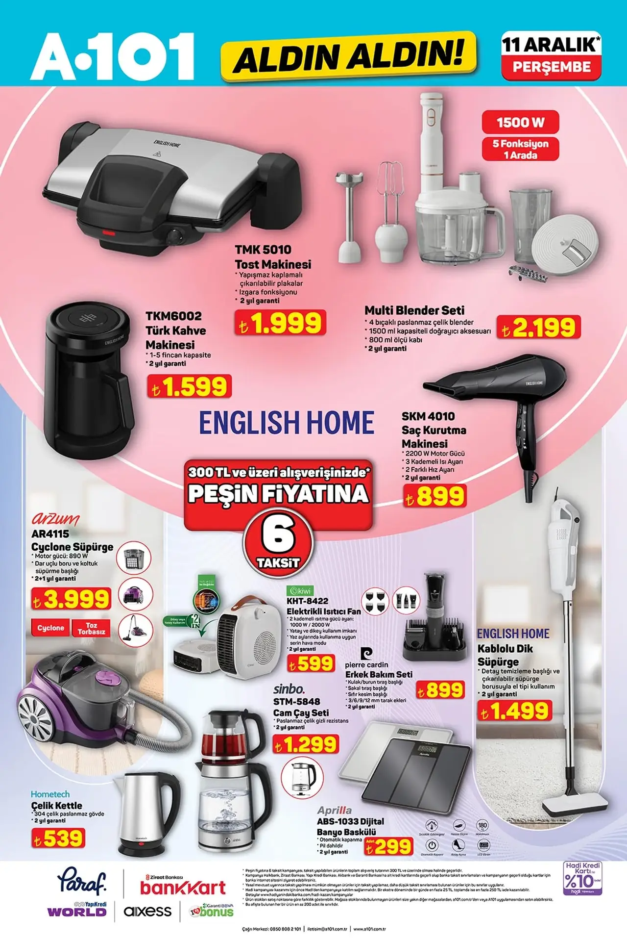 A101 11 Aralık 2025 Aktüel Kataloğu Sayfası 3