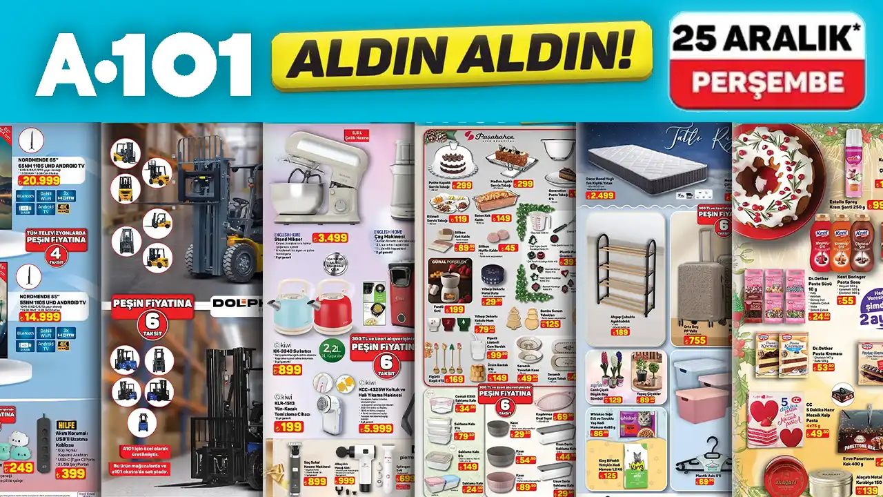 A101 25 Aralık 2025 Aktüel Ürünler Kataloğu