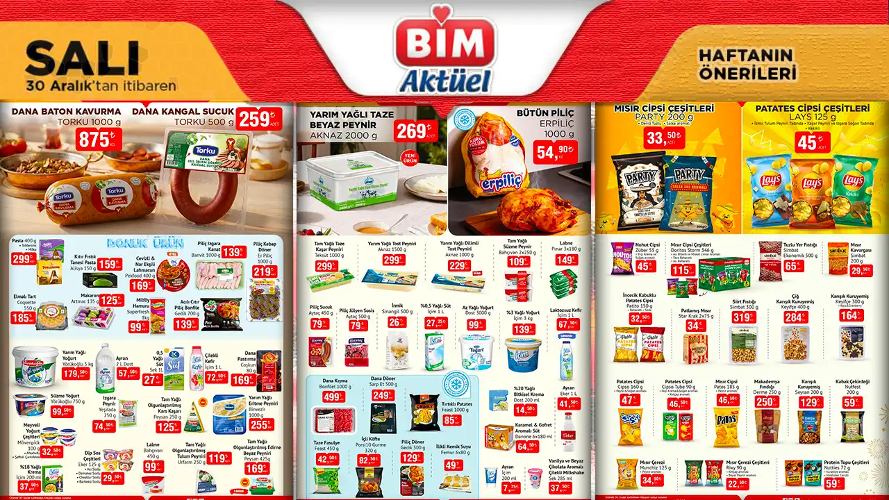 BİM 30 Aralık 2025 Aktüel Ürünler Kataloğu