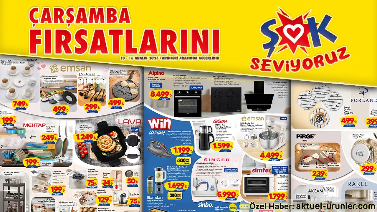 ŞOK 10 Aralık 2025 Aktüel Ürünler Kataloğu