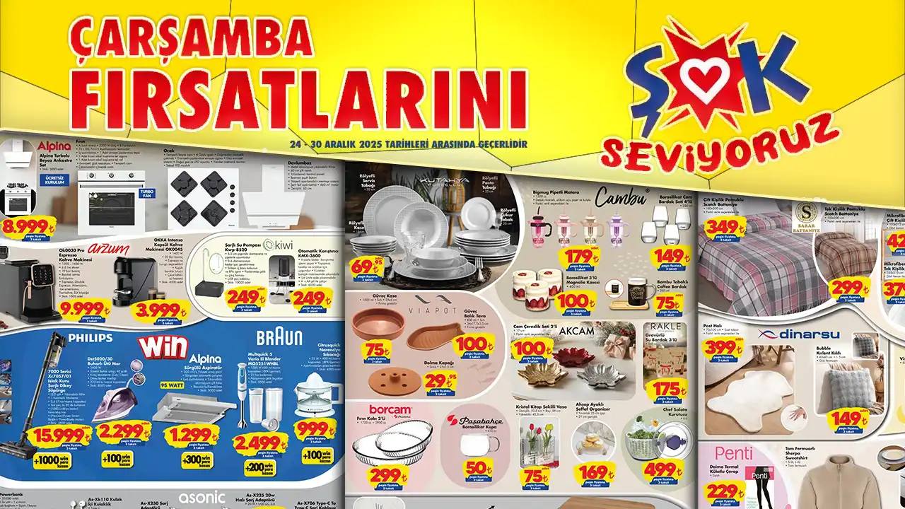 ŞOK 24 Aralık 2025 Aktüel Ürünler Kataloğu
