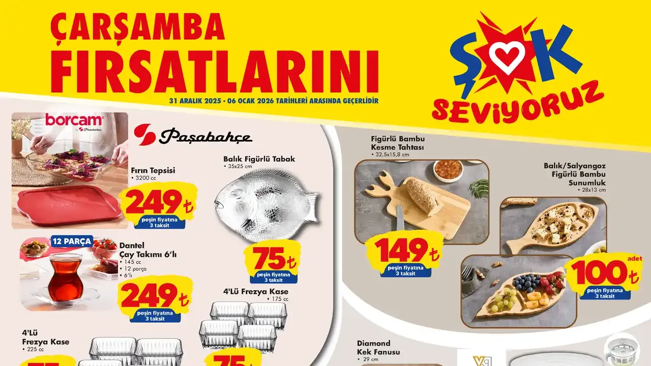 ŞOK 31 Aralık 2025 Aktüel Ürünler Kataloğu