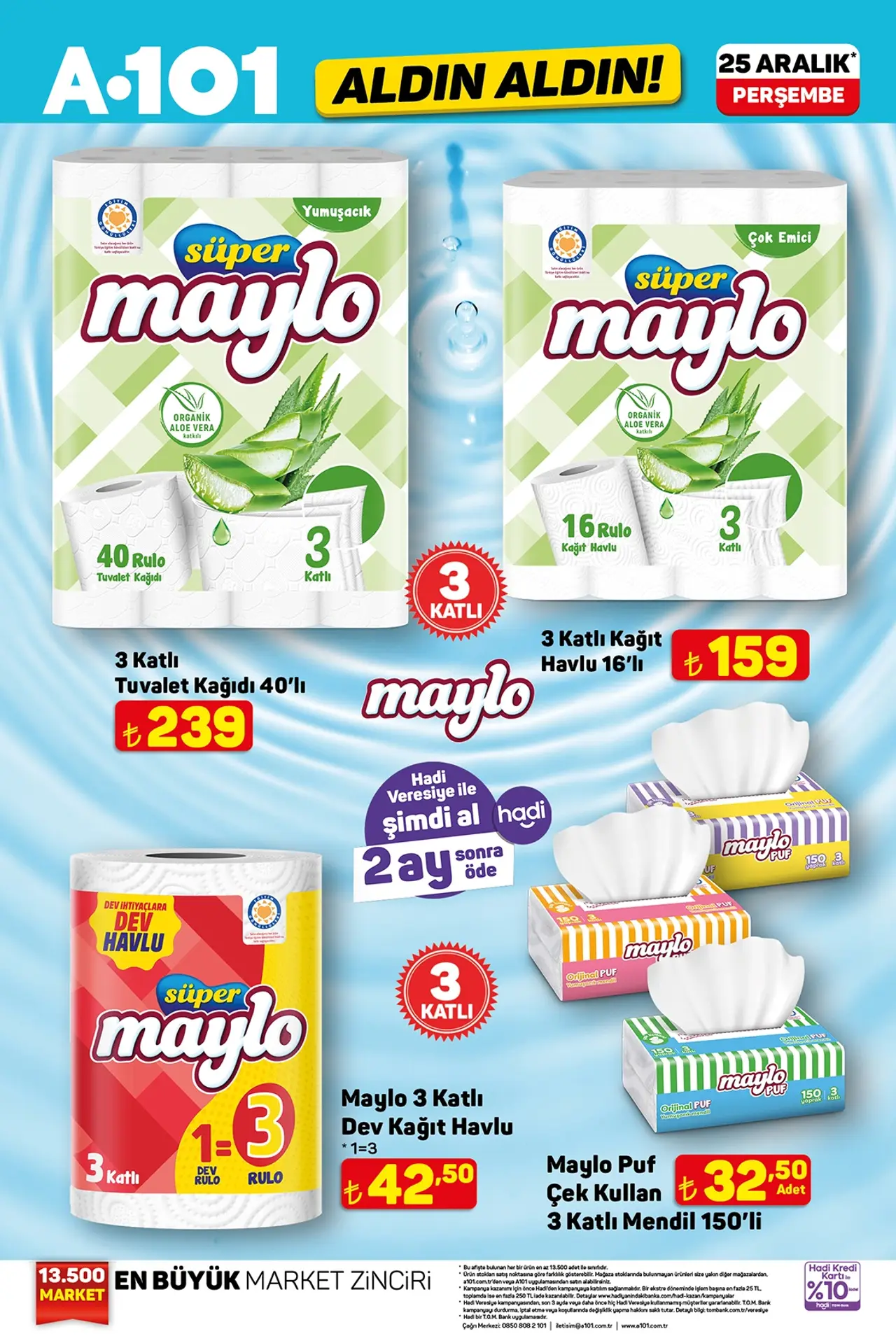 A101 25 Aralık 2025 Kataloğu Ek Sayfa 1